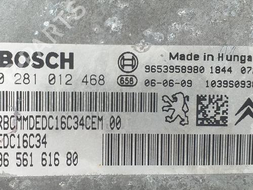 Engine control unit (ECU) CITROËN XSARA PICASSO (N68) 1.6 HDi | BP12266090M57 