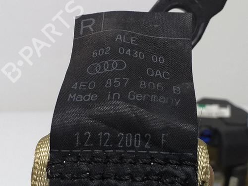 Rear right seatbelt AUDI A8 D3 (4E2, 4E8) 3.7 quattro | BP8793213I28 