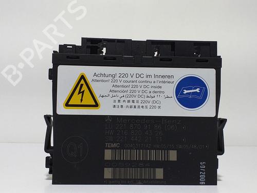 Used Electronic module MERCEDES-BENZ S-CLASS (W221, V221) S 600 (221.176) (517 hp) 10238755