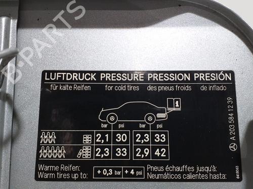 Fuel flap MERCEDES-BENZ C-CLASS Coupe (CL203)  | BP8376487C131 