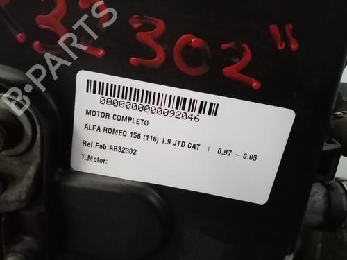 Used Engine Engine ALFA ROMEO 156 (932_) [1997-2005] 31683813 31683813