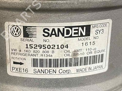 Used AC compressor AC compressor VW CADDY III Box Body/MPV (2KA, 2KH, 2CA, 2CH) [2004-2016] 29497909 29497909