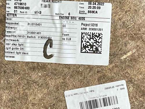 Rear right panel VOLVO XC40 (536) T2 | BP33424626C61 - Image 3