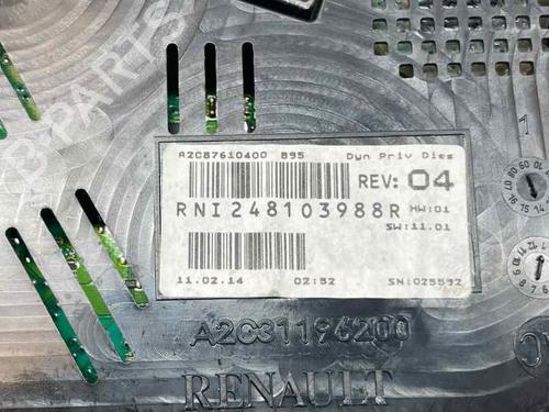 Used Instrument cluster Instrument cluster RENAULT MEGANE IV Saloon 1.5 Blue dCi 95 (LVA2) (95 hp) 29933956 29933956
