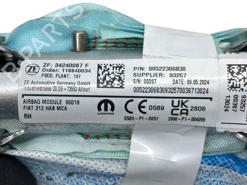 Right curtain airbag FIAT 500 (312_) 1.2 (312AXA1A) | BP29349767C12