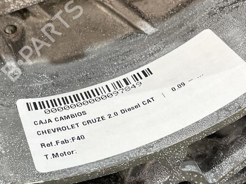Gearbox CHEVROLET CRUZE (J300)  | BP31684662M3 