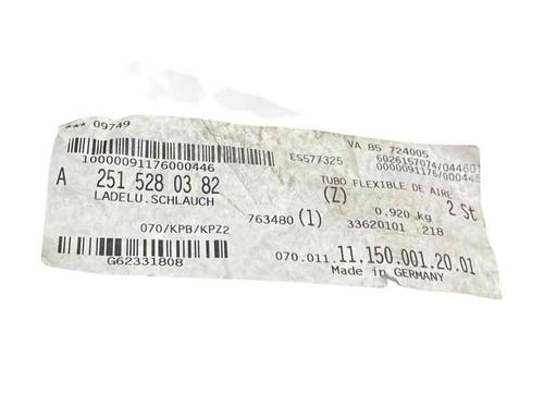 Pipe MERCEDES-BENZ R-CLASS (W251, V251)  | BP31825907M125 