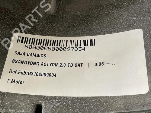 Gearbox SSANGYONG ACTYON I  | BP31684659M3 