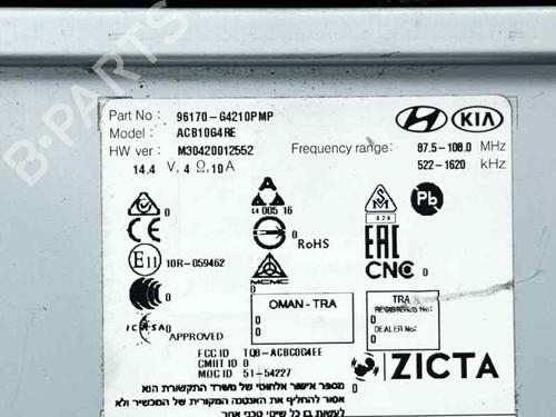 Radio HYUNDAI i30 (PDE, PD, PDEN) 1.6 CRDi | BP31848278E6