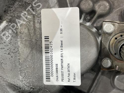 Gearbox PEUGEOT PARTNER Box Body/MPV (5_, G_) 1.9 D | BP31681175M3 