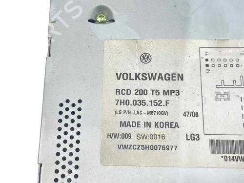 Radio VW TRANSPORTER T5 Van (7HA, 7HH, 7EA, 7EH) 2.5 TDI | BP26652013E6 