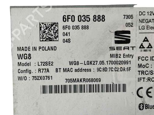 Radio SEAT IBIZA V (KJ1, KJG) 1.0 TSI | BP25211976E6 - Image 5