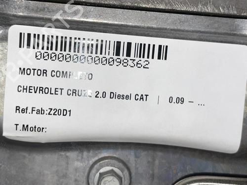 Engine CHEVROLET CRUZE (J300)  | BP31684742M1 