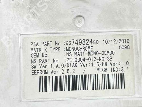 Used Instrument cluster PEUGEOT 5008 (0U_, 0E_) 1.6 HDi (112 hp) 26517335