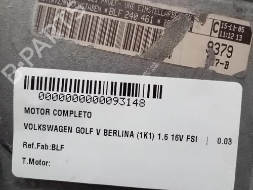 Engine VW GOLF V (1K1) 1.6 FSI | BP31683876M1 