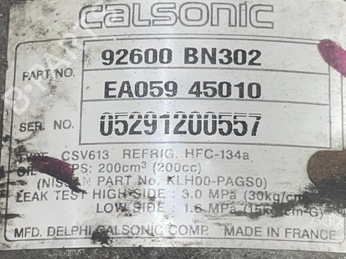 Used AC compressor AC compressor NISSAN ALMERA II (N16) [2000-2026] 31681923 31681923