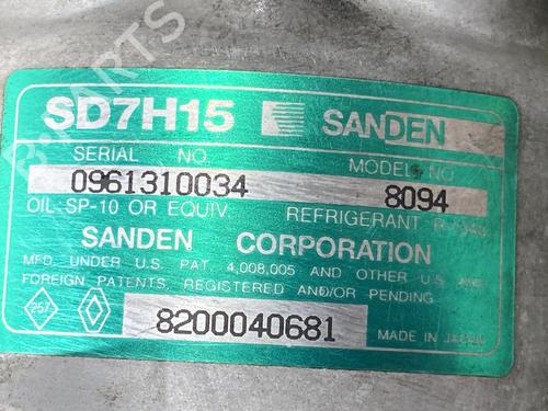 Used AC compressor AC compressor MITSUBISHI SPACE STAR MPV (DG_A) [1998-2004] 31681972 31681972