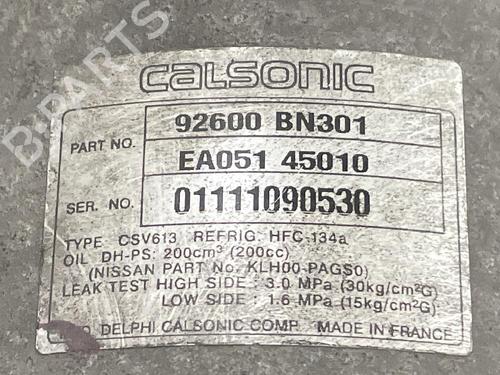 AC compressor NISSAN ALMERA II (N16) | BP31681924M34