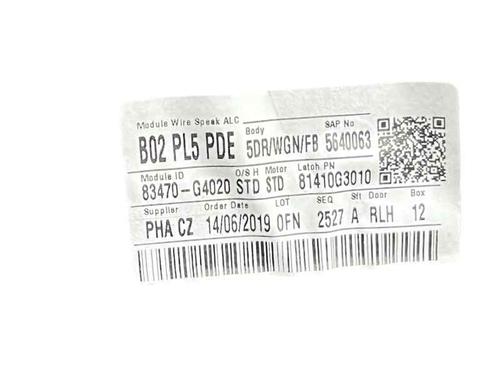 Rear left window mechanism HYUNDAI i30 (PDE, PD, PDEN) 1.6 CRDi | BP31848250C24