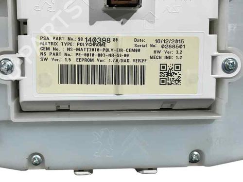 Instrument cluster PEUGEOT 2008 I (CU_) 1.2 VTi | BP25211518C47 - Image 3