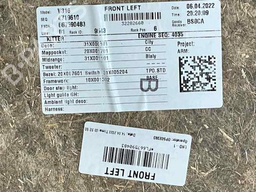 Front left panel VOLVO XC40 (536) T2 | BP33424625C58 - Image 3