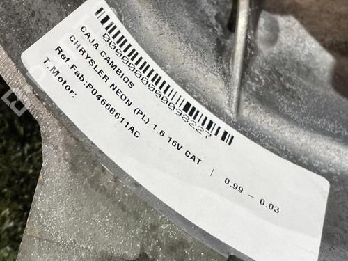 Gearbox CHRYSLER NEON II  | BP31684722M3 