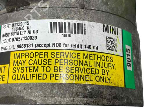Used AC compressor AC compressor MINI MINI (R50, R53) One (90 hp) 25781175 25781175