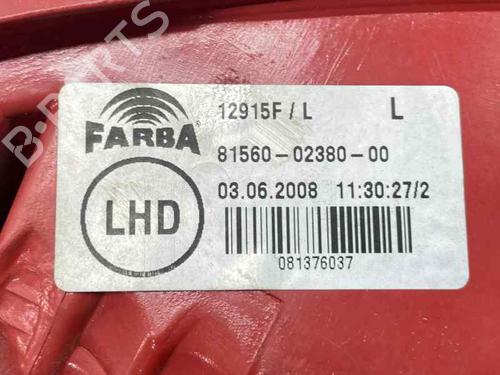 Venstre baglygte TOYOTA AURIS (_E15_) 1.6 (ZRE151_, ZRE151R) | BP29908353C34 