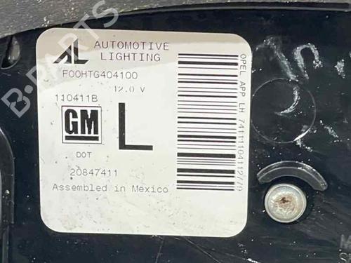 Used Left tailgate light Left tailgate light OPEL AMPERA (R12) EV 150 (151 hp) 25045888 25045888