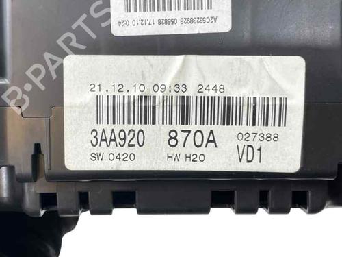 Used Instrument cluster Instrument cluster VW PASSAT B7 (362) 2.0 TDI (140 hp) 30455456 30455456