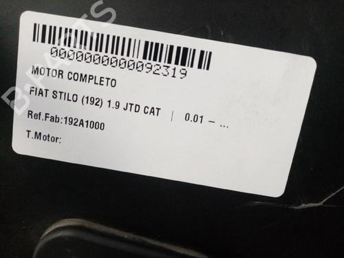 Engine FIAT STILO (192_)  | BP31683836M1 