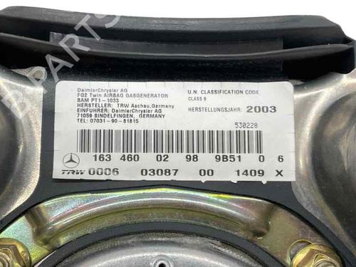 Used Driver airbag MERCEDES-BENZ M-CLASS (W163) ML 270 CDI (163.113) (163 hp) 28083170