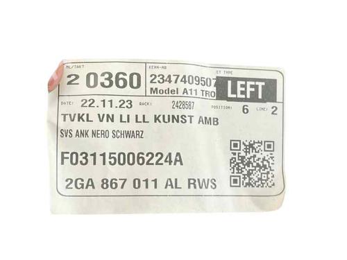 Venstre frontpanel VW T-ROC (A11, D11) 2.0 TDI (150 hp) 28838631