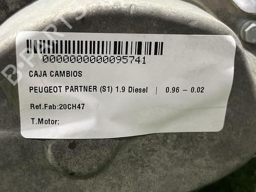 Gearbox PEUGEOT PARTNER Box Body/MPV (5_, G_) 1.9 D | BP31684111M3 