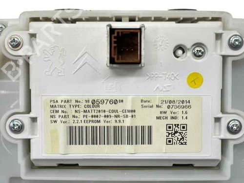 Instrument cluster PEUGEOT 2008 I (CU_) 1.6 HDi | BP29582961C47 - Image 3