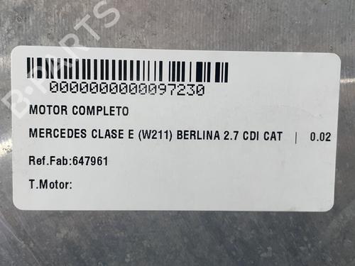 Engine MERCEDES-BENZ E-CLASS (W211)  | BP31684524M1  - Image 5
