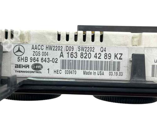 Used Climate control MERCEDES-BENZ M-CLASS (W163) ML 270 CDI (163.113) (163 hp) 29177294