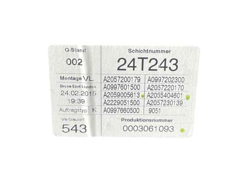 Used Front left window mechanism Front left window mechanism MERCEDES-BENZ C-CLASS (W205) C 220 BlueTEC / d (205.002, 205.004) (170 hp) 25212886 25212886