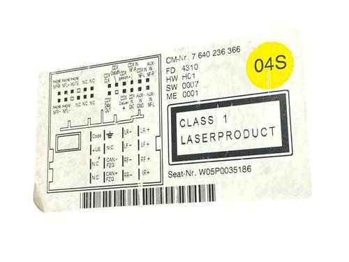 Radio SEAT ALTEA (5P1)  | BP31682824E6 