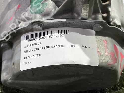 Used Gearbox Gearbox CITROËN XANTIA (X1_, X2_) [1993-2003] 31684219 31684219