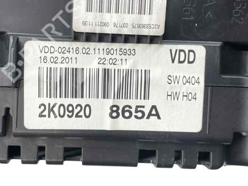 Instrument cluster VW CADDY III Box Body/MPV (2KA, 2KH, 2CA, 2CH) 1.9 TDI | BP29993854C47