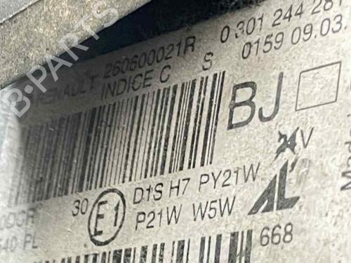 Left headlight RENAULT MEGANE III Hatchback (BZ0/1_, B3_) 1.5 dCi | BP30051814C28 