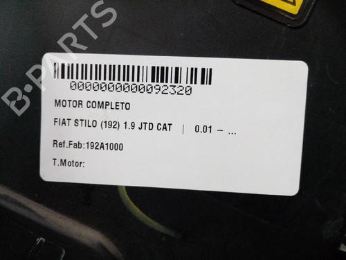 Engine FIAT STILO (192_)  | BP31683837M1 