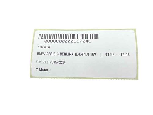 Cylinder head BMW 3 (E46)  | BP31683190M5 