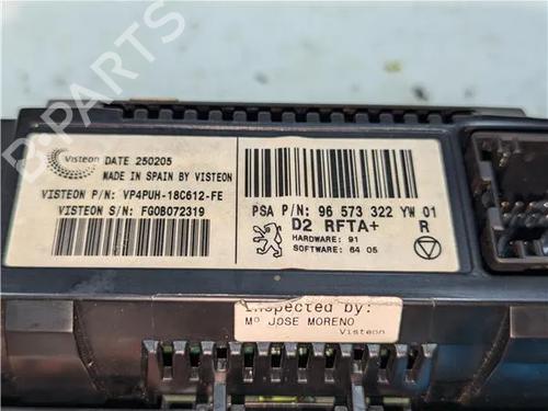Climate control PEUGEOT 407 (6D_) 2.0 HDi 135 (6DRHRH, 6DRHRE, 6DRHRG, 6DRHRJ) | BP24968128I5 