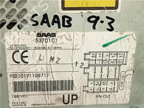 Radio SAAB 9-3 (YS3D) 2.2 TiD | BP23910357E6 