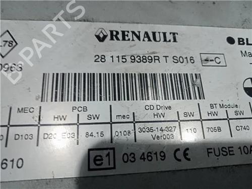 Radio RENAULT GRAND SCÉNIC III (JZ0/1_) 1.9 dCi (JZ0J, JZ0N, JZ1K, JZ1S) | BP23917404E6 