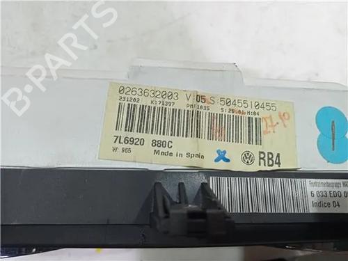 Instrument cluster VW TOUAREG (7LA, 7L6, 7L7) 2.5 R5 TDI | BP23912163C47