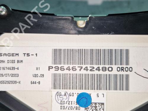 Instrument cluster PEUGEOT 307 SW (3H) 2.0 HDI 110 | BP30656735C47