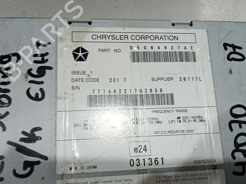 Radio CHRYSLER SEBRING (JS) 2.4 VVT | BP26596613E6 